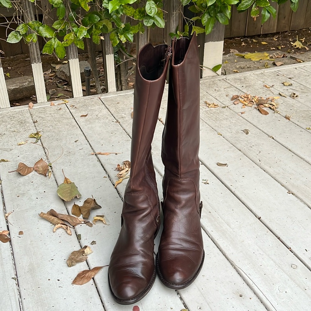 Brown Leather Riding Boots - Picture 2 of 8